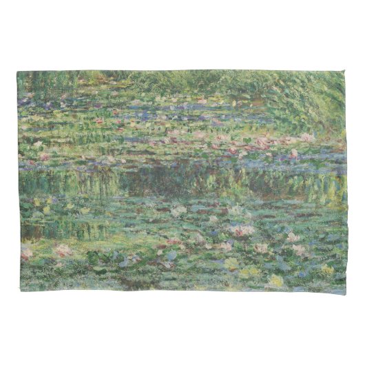 Der Seerosenteich, Landschaftsölgemälde, Monet Kissenbezug (Vorderseite)