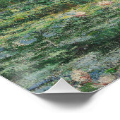 Der Seerosenteich, Landschaftsölgemälde, Monet Poster (Ecke)