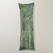 Der Seerosenteich, Landschaftsölgemälde, Monet Seitenschläferkissen (Rückseite (Vertikal))