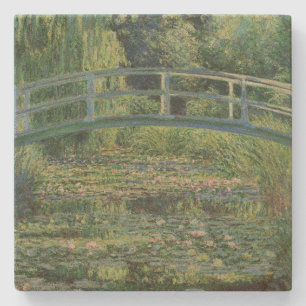 Der Seerosenteich, Landschaftsölgemälde, Monet Steinuntersetzer