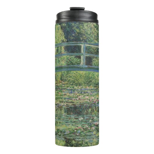 Der Seerosenteich, Landschaftsölgemälde, Monet Thermosbecher (Vorderseite)