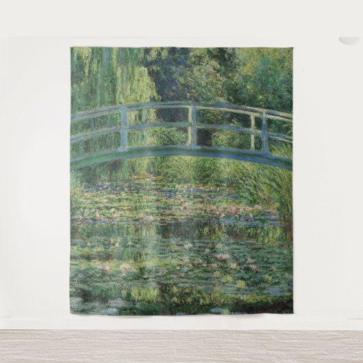 Der Seerosenteich, Landschaftsölgemälde, Monet Wandteppich (Vorderseite)