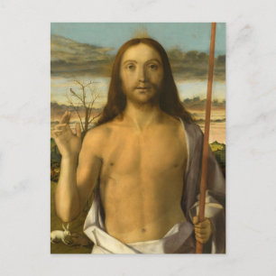Der Segen Christi im 15. Jahrhundert Postkarte