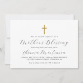 Der Segen der einfachen Minimalistischen Mutter Einladung (Vorderseite)