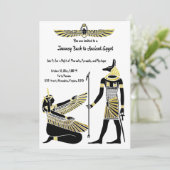 Der Segen des Golden Pharao: Kunst des alten Ägypt Einladung (Stehend Vorderseite)