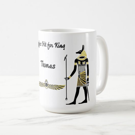 Der Segen des Golden Pharao: Kunst des alten Ägypt Kaffeetasse (VorderseiteRechts)