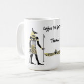 Der Segen des Golden Pharao: Kunst des alten Ägypt Kaffeetasse (Vorderseite Links)