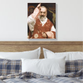 Der Segen des hl. Padre Pio. Bild mit dem Einsatz. Leinwanddruck (Insitu (Schlafzimmer))