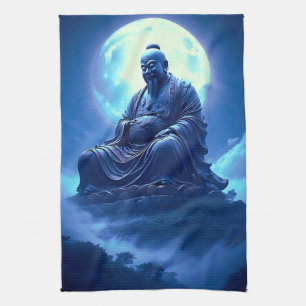 Der Segen des Mondes über der himmlischen Statue Geschirrtuch