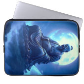 Der Segen des Mondes über der himmlischen Statue Laptopschutzhülle (Vorderseite)