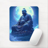 Der Segen des Mondes über der himmlischen Statue Mousepad (Mit Mouse)