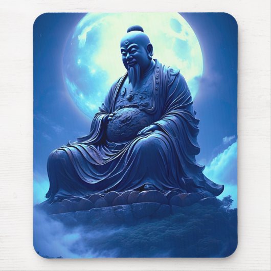Der Segen des Mondes über der himmlischen Statue Mousepad (Vorne)