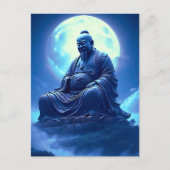 Der Segen des Mondes über der himmlischen Statue Postkarte (Vorderseite)