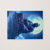 Der Segen des Mondes über der himmlischen Statue Puzzle (Horizontal)