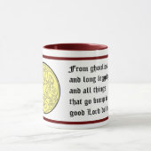 Der Segen des schottischen Kindes geht in der Nach Tasse (Zentrum)