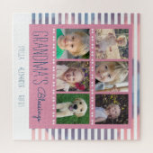 Der Segen-Foto-Collagen-Rosa u. Blau der Puzzle (Horizontal)