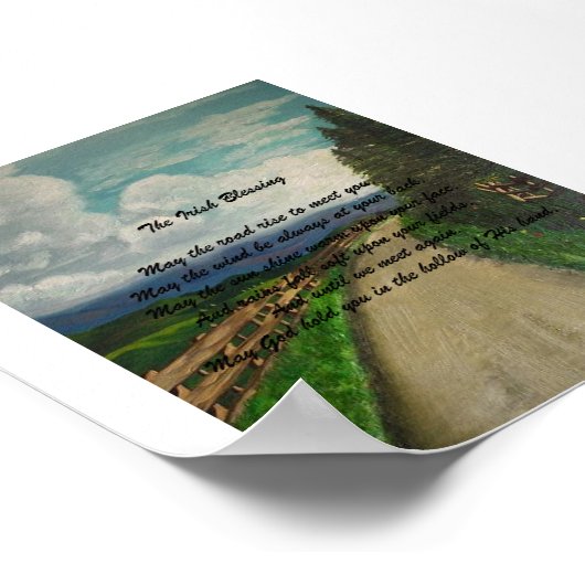 Der Segen für Irland Poster (Ecke)