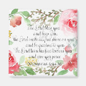 Der Segen | Kunst der Schrift | Nummern 6:24-26 Magnet (Vorne)