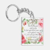 Der Segen | Kunst der Schrift | Nummern 6:24-26 Schlüsselanhänger (Vorderseite links)