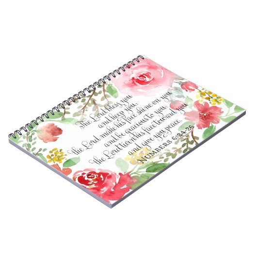 Der Segen | Kunstschrift | Nummern 6:24-26 Notizblock (Linke Seite)