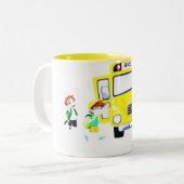 DER SEHR BESONDERE **BUS-TREIBER** ZWEIFARBIGE TASSE (Vorderseite Links)