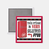 Der sehr glutenfreie Kühlschrankmagnet (Vorderseite/Rückseite)