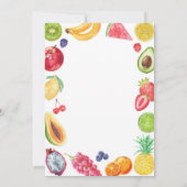Der sehr hungrige Raupen-Frucht-Geburtstag Einladung (Rückseite)