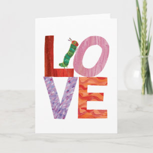 Der sehr hungrige Schmetterling   LOVE Karte