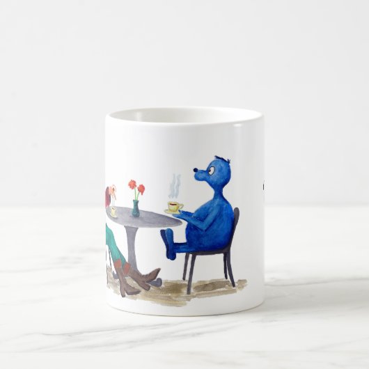 Der sehr kleine Goo hat Tee mit Prinz Rupert Kaffeetasse (Mittel)