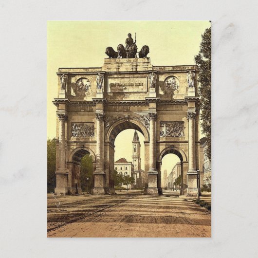 der Seigesthor (d. h. Siegestor) (Triumphbogen), Postkarte (Vorderseite)