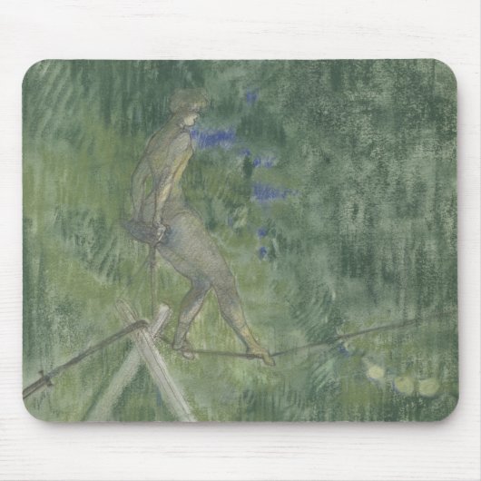 Der Seil-Tänzer (Pastell) Mousepad (Vorne)