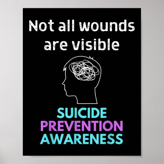 Der Selbstmord gibt dem anderen den Schmerz. Selbs Poster (Vorne)