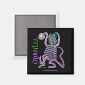 Der seltsame Schwanz von Oddzilla Magnet (Vorderseite/Rückseite)