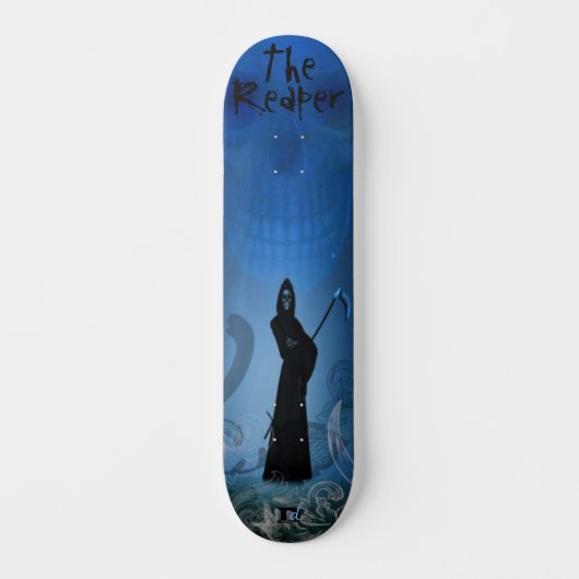 Der Sensenmann der Blue-D-Marke Skateboard (Vorderseite)