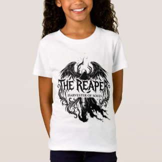 Der Sensenmann Gothic-Typografie & Dunkle Engels-K T-Shirt