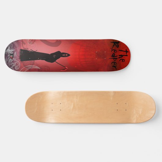 Der Sensenmann in der Red-Dd-Markenskateboard Skateboard (Horizontal)
