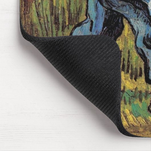 Der Sensenmann mit Sickle von Vincent van Gogh Mousepad (Ecke)