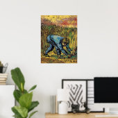 Der Sensenmann mit Sickle von Vincent van Gogh Poster (Heimbüro)
