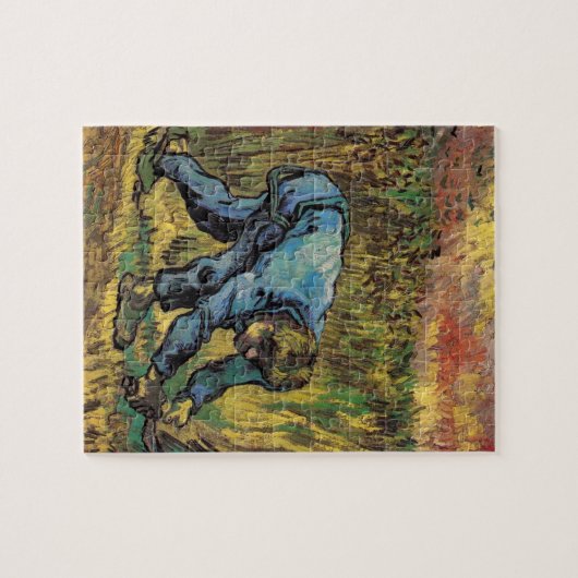 Der Sensenmann mit Sickle von Vincent van Gogh Puzzle (Horizontal)