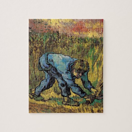 Der Sensenmann mit Sickle von Vincent van Gogh Puzzle (Vertikal)