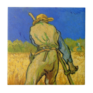Der Sensenmann (nach Millet) von Vincent van Gogh Fliese
