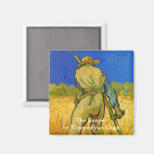 Der Sensenmann (nach Millet) von Vincent van Gogh Magnet (Vorderseite/Rückseite)