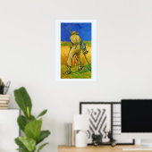 Der Sensenmann (nach Millet) von Vincent van Gogh Poster (Heimbüro)