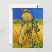 Der Sensenmann (nach Millet) von Vincent van Gogh Postkarte (Vorne/Hinten)