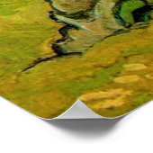 Der Sensenmann von Vincent van Gogh Poster (Ecke)