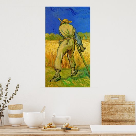 Der Sensenmann von Vincent van Gogh Poster (Küche)
