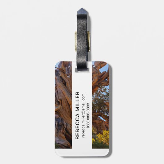 Der Sentinelbaum Gepäckanhänger (Rückseite vertikal)