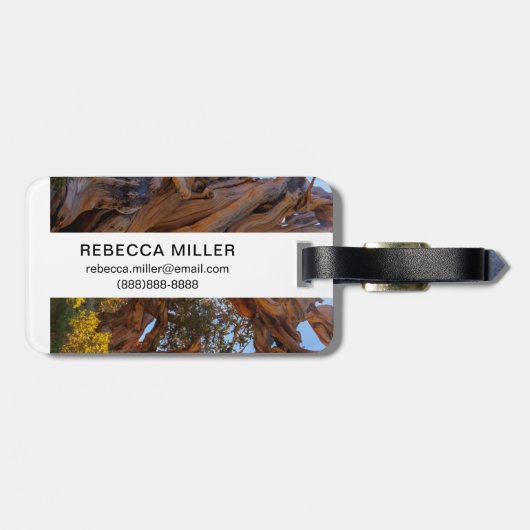 Der Sentinelbaum Gepäckanhänger (Rückseite horizontal)