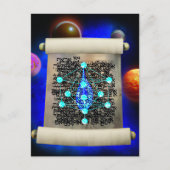 Der Sephirot für die Welt Postkarte (Vorderseite)