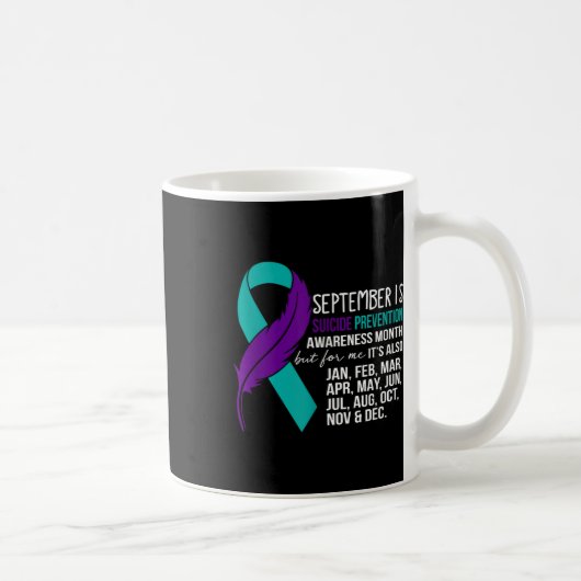 Der September ist der Monat der Bewusstseinsbildun Kaffeetasse (Rechts)